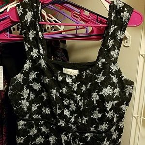 Lane Bryant Navy Floral Tank